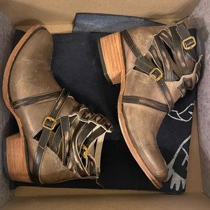 Freebird by Steven distressed ankle boots